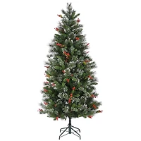 6.5ft. Pre-Lit Wintry Pine® Artificial Christmas Tree, Clear Lights