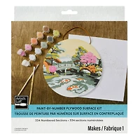 Koi Pond Paint-by-Number Plywood Surface Kit by Artist's Loft®