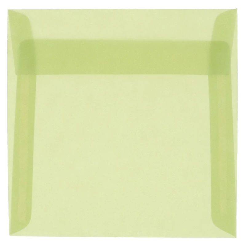 JAM Paper 6.5" x 6.5" Translucent Vellum Envelopes