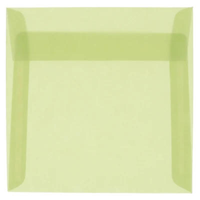 JAM Paper 6.5" x 6.5" Translucent Vellum Envelopes