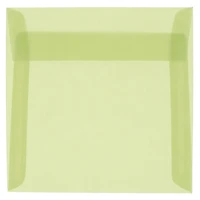 JAM Paper 6.5" x 6.5" Translucent Vellum Envelopes