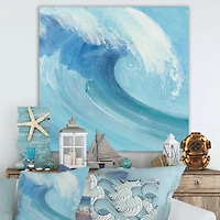 Designart - Ocean Wave with White Foam