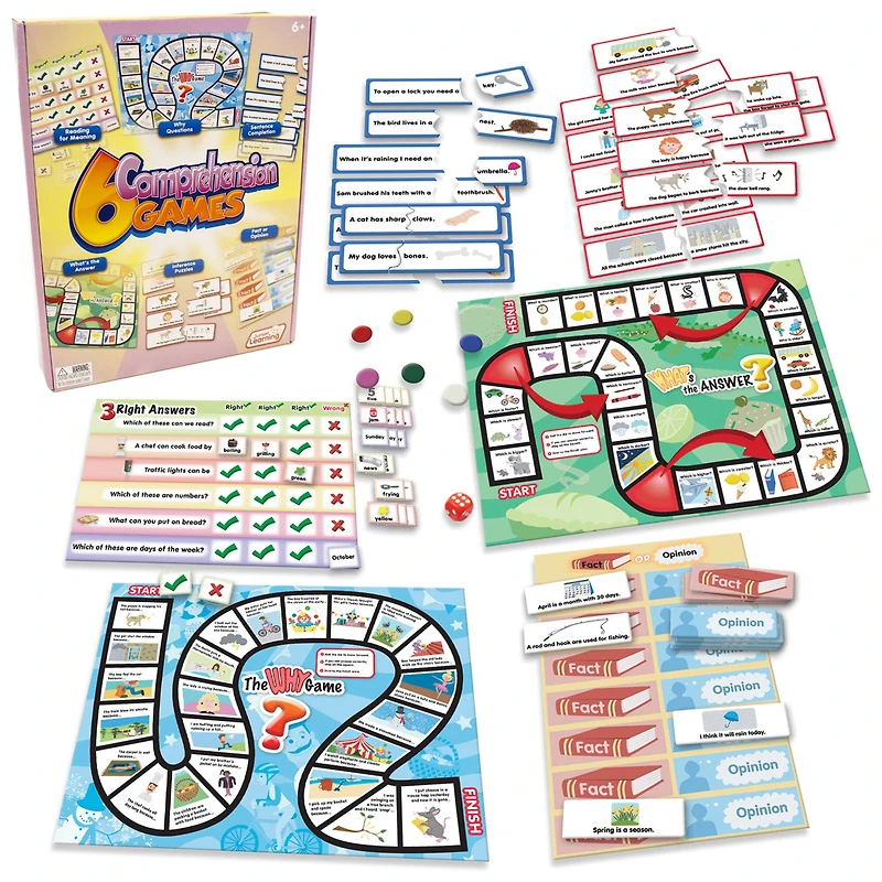 Junior Learning® 6 Comprehension Games