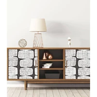 RoomMates Black Mid-Century Beads Peel & Stick Wallpaper