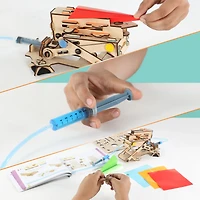 Elenco® Smartivity® Hydraulic Plane Launcher Wooden Model Engineering STEM Learning Toy