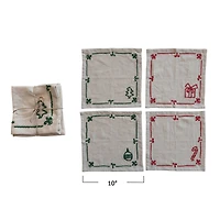 Hello Honey® 10" Holiday Icon Cocktail Napkin Set