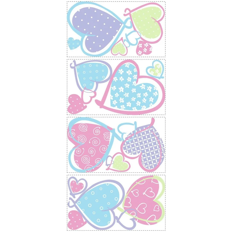 RoomMates Hearts Peel & Stick Wall Decals