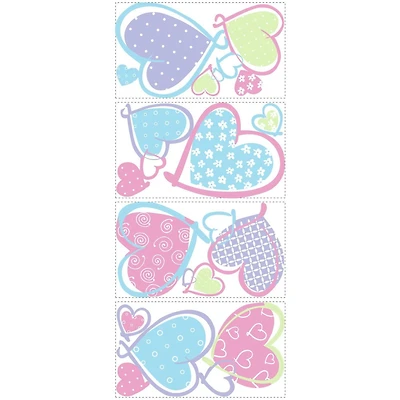 RoomMates Hearts Peel & Stick Wall Decals