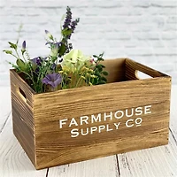 ArtSkills® 14" Large Rustic Solid Wood Crate, 3ct.