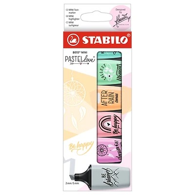 10 Packs: 6 ct. (60 total) STABILO® BOSS® Mini Pastellove Highlighter Set II