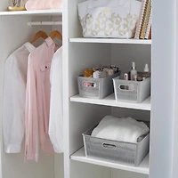 Simplify Slide 2 Stack It Small Storage Tote Baskets