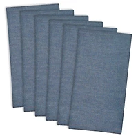 DII® Embroidered Denim Cloth Dinner Napkins, 6ct.