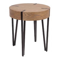 Hello Honey® 22" Astoria Wood End Table with Metal Hairpin Legs