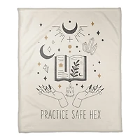 Practice Safe Hex Fleece Blanket