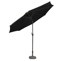 9ft. Black & Brown Outdoor Patio Umbrella