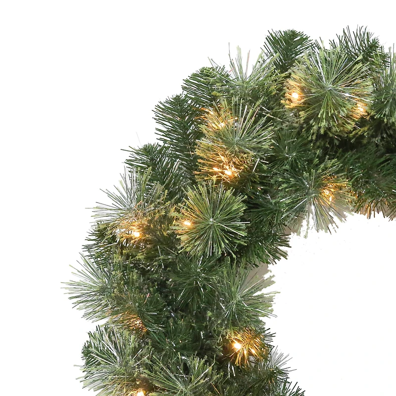 24" Pre-Lit Celebration Pine Wreath by Ashland®