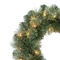 24" Pre-Lit Celebration Pine Wreath by Ashland®