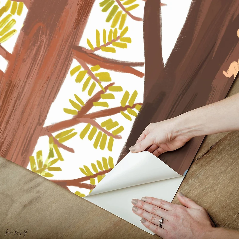 RoomMates Forest Animal Hide & Seek Peel & Stick Wall Mural