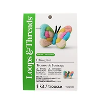 Spring Advanced Rainbow Butterfly Felting Kit by Loops & Threads®