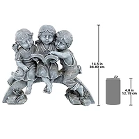 Design Toscano 14.5" Nature's Scholars Reading Children Garden Statue