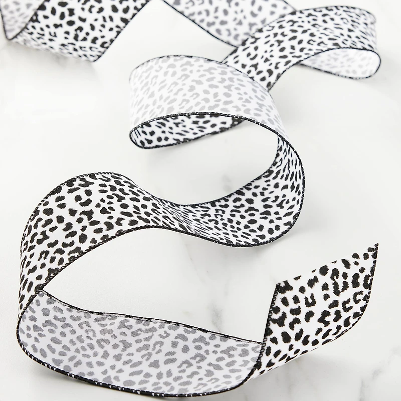2.5" x 25ft. Faux Cotton Wired Leopard Ribbon by Celebrate It™
