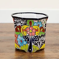 10" Handmade Mexican Talavera Ceramic Planter