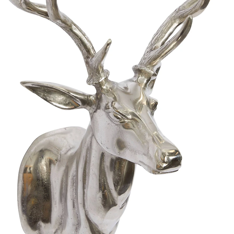 Silver Deer Aluminum Eclectic Wall Decor