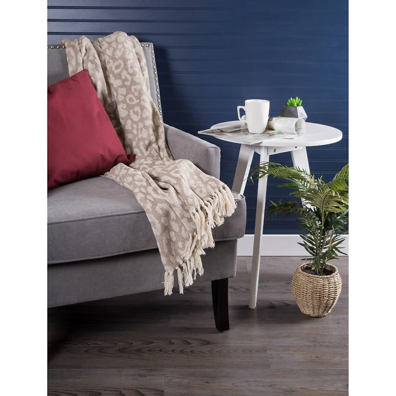 DII® Tan Leopard Throw