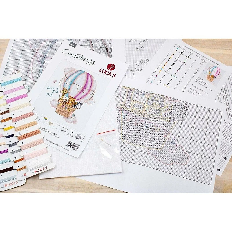 Luca-s Have A Nice Trip Counted Cross Stitch Kit