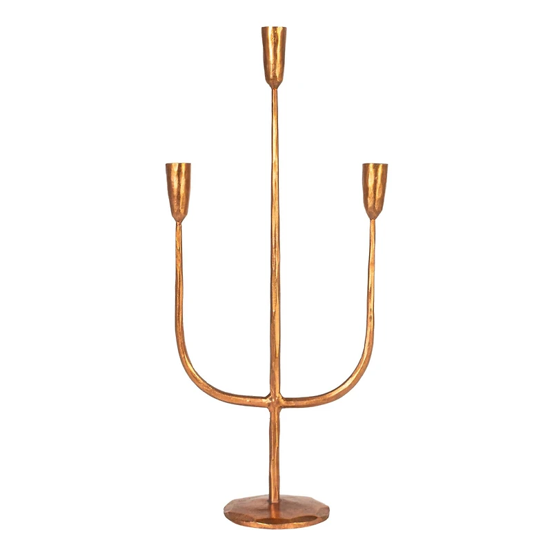 Hello Honey® 21.5" Copper Metal Candelabra