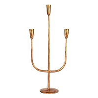 Hello Honey® 21.5" Copper Metal Candelabra