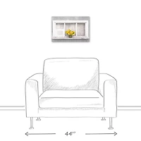 Sunflower Window 12" x 18" Canvas Wall Art