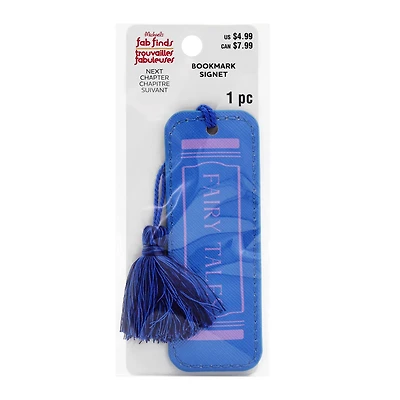 Next Chapter Blue Fairy Tales Bookmark with Tassel by Fab Finds