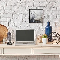 Stupell Industries Elk Antler Portrait Rustic Abstract Landscape Black Framed Wall Art