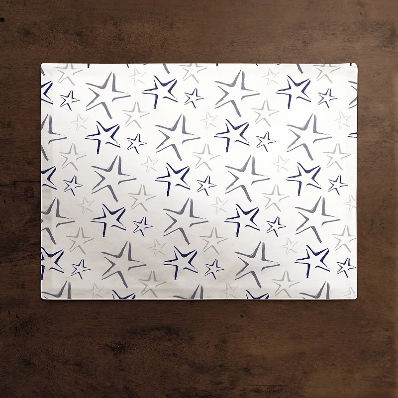 Starfish Pattern 18" x 14" Poly Twill Placemat