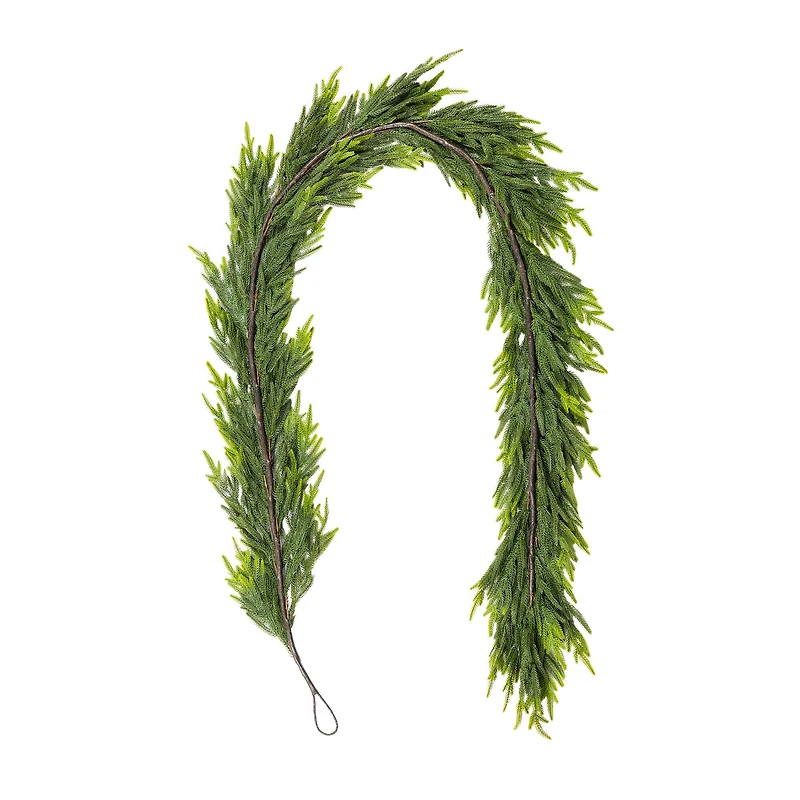 Glitzhome® 9ft Christmas Greenery PE Garland