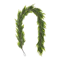 Glitzhome® 9ft Christmas Greenery PE Garland