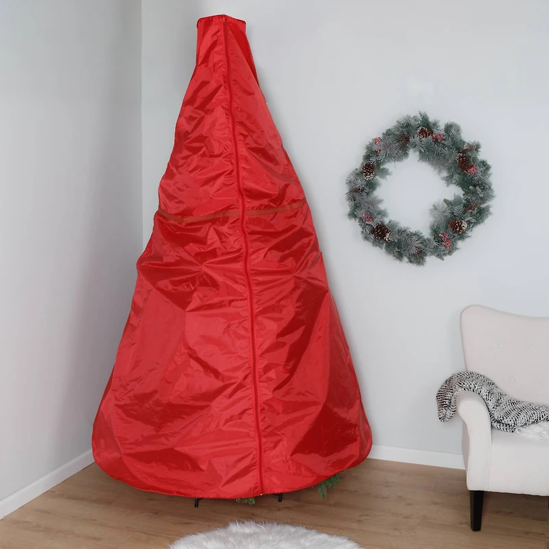 Honey Can Do 8ft. Red Upright Christmas Tree Storage Bag