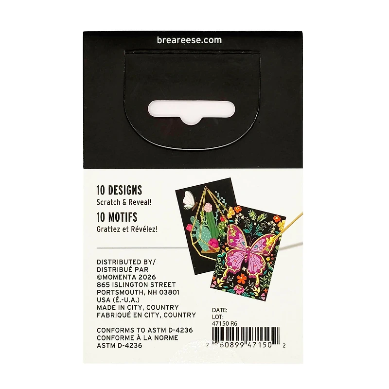 Brea Reese™ Mini Bouquets Scratch Art Paper Pad