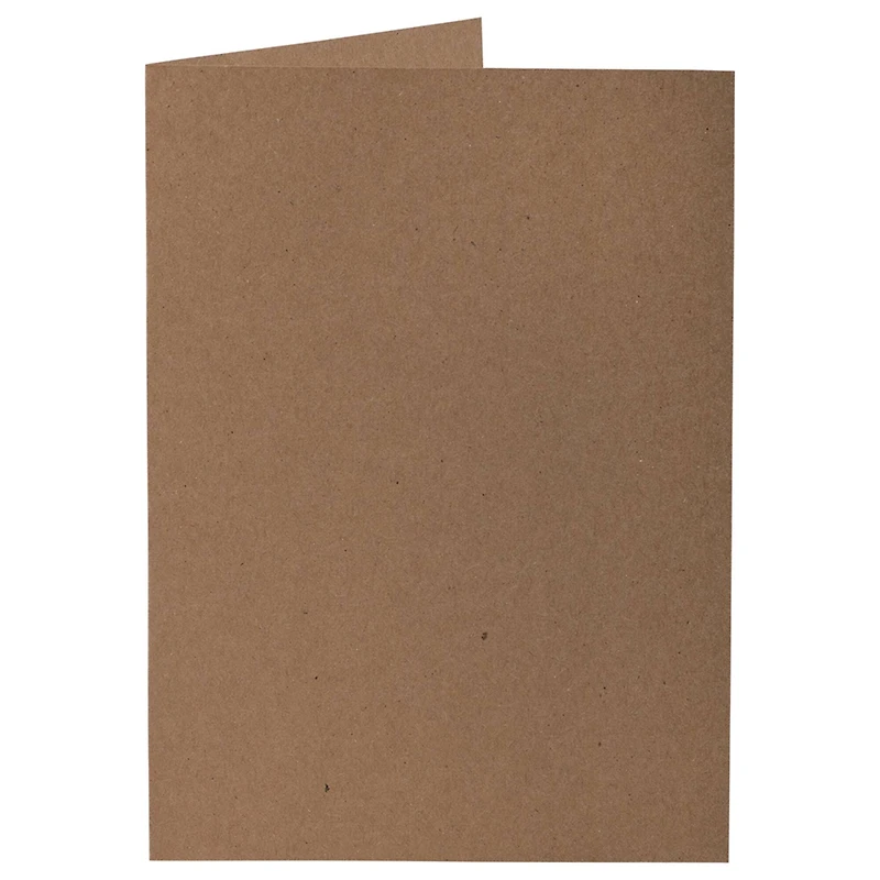 JAM Paper A7 Brown Kraft Blank Foldover Cards