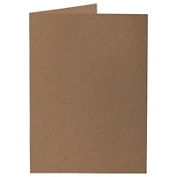 JAM Paper A7 Brown Kraft Blank Foldover Cards