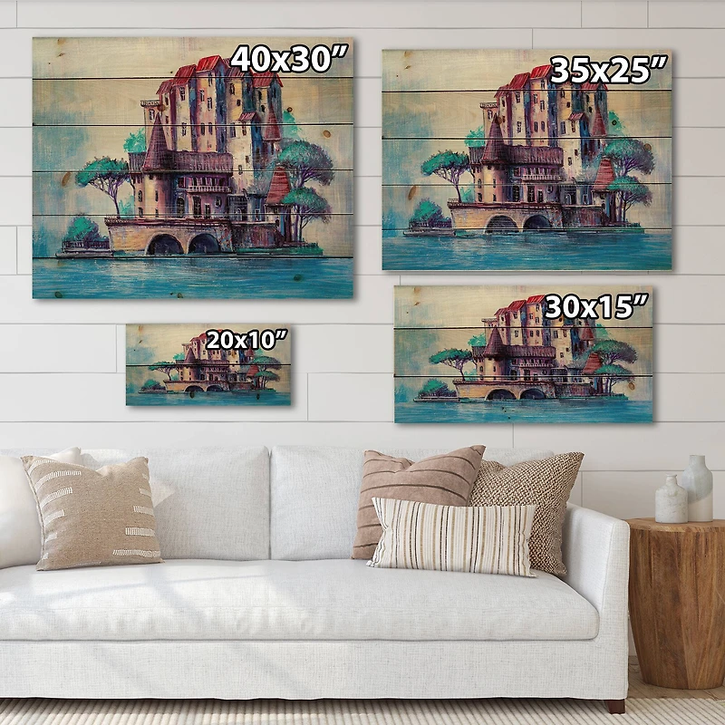 Designart - Skypscrapers By The Bridge In Ancient City