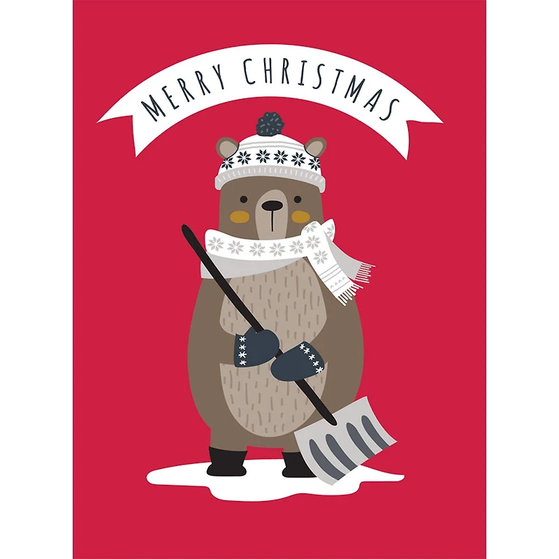 JAM Paper 6.25" x 4.625" Season's Greetings Animal Sentiments Assorted Card Set, 36ct.