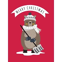 JAM Paper 6.25" x 4.625" Season's Greetings Animal Sentiments Assorted Card Set, 36ct.