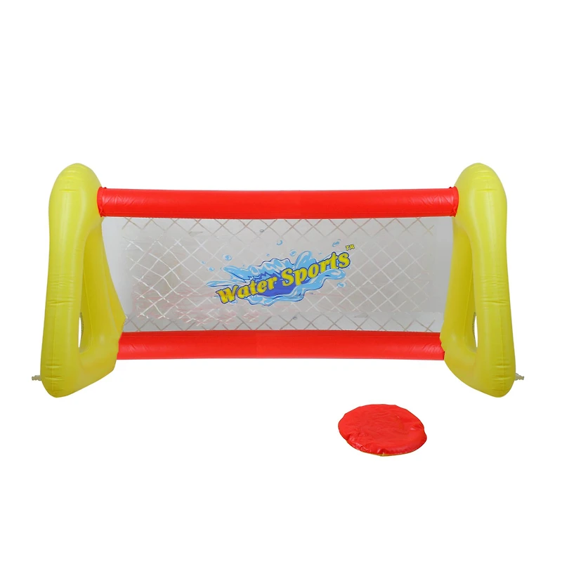 Pool Central® 51" Inflatable Red and Yellow Swimming Pool Frisbee Game Set