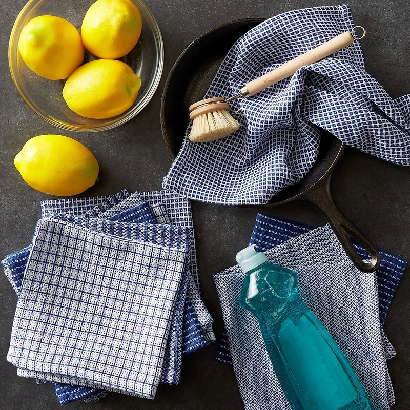 DII® Blue & White Capri Dishcloths, 10ct.