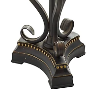 Set of 2" Brown Metal Mediterranean Uplight