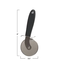 Hello Honey® 8" Stainless Steel Pizza Cutter with Walnut Handle