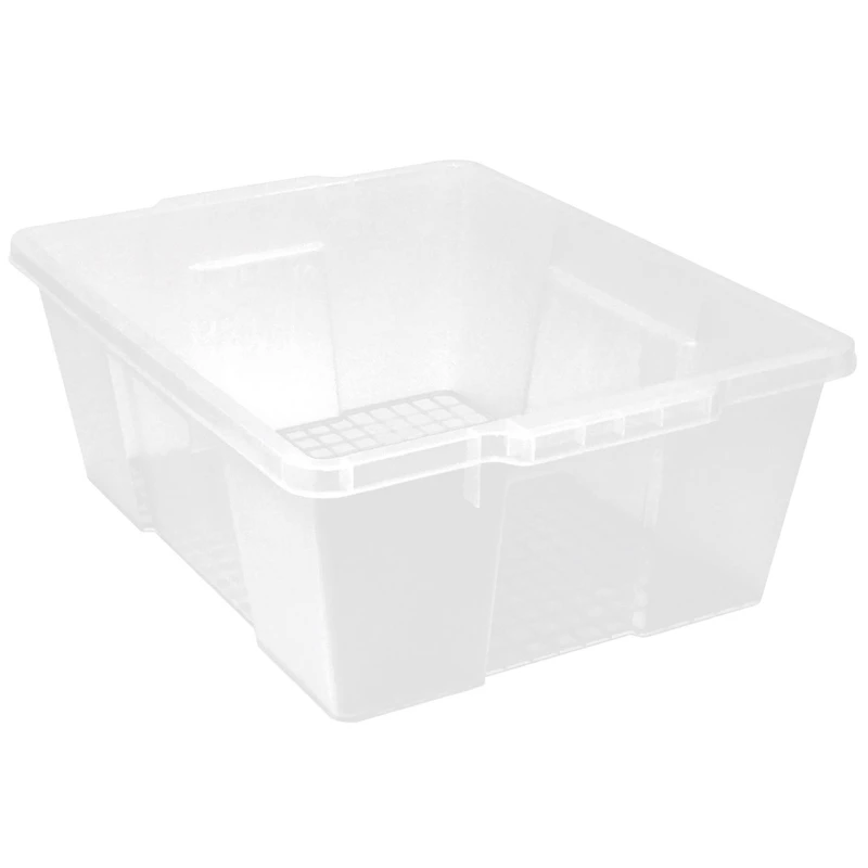 Quantum Storage Systems® 21" x 15.875" x 7.75" Clear Latch Container