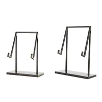 Black Metal Modern Abstract Easel Set